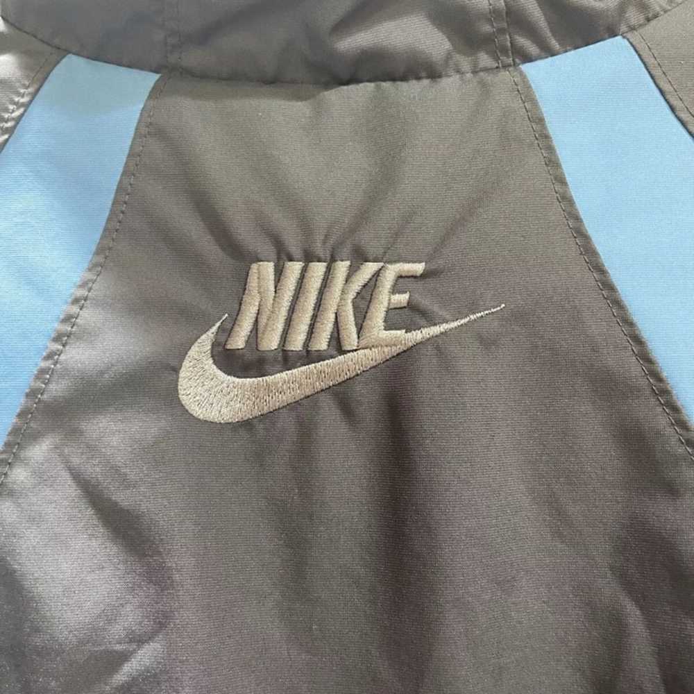 Vintage Nike Silver Tag Grey and Blue Windbreaker… - image 5