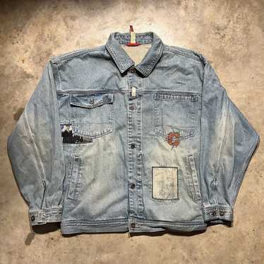 Vintage Y2k Escobrand Light Wash Denim Jacket