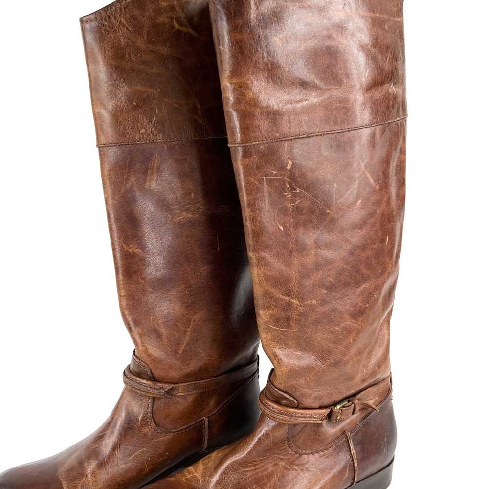 Frye Frye Melissa Seam Tall Boots 5.5B Cognac Bro… - image 11