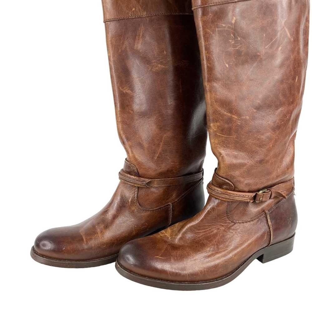 Frye Frye Melissa Seam Tall Boots 5.5B Cognac Bro… - image 12