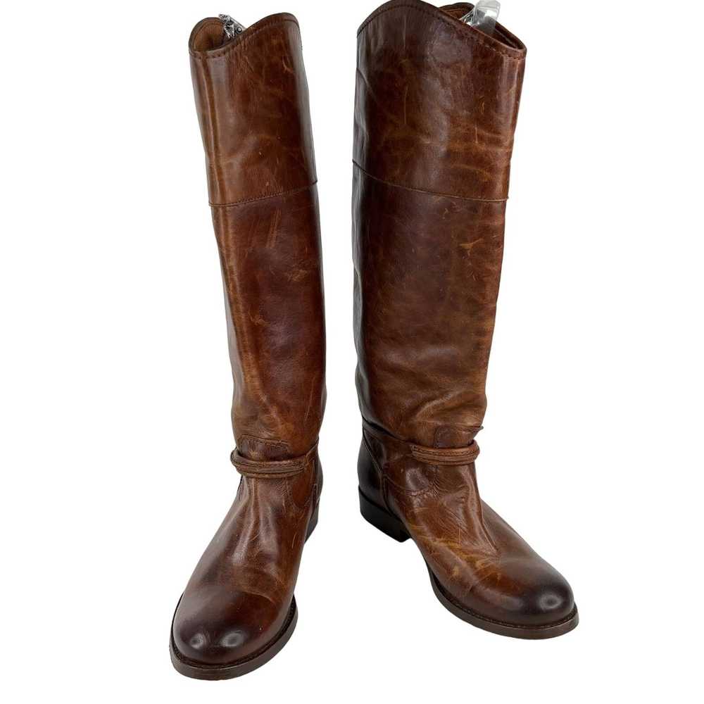 Frye Frye Melissa Seam Tall Boots 5.5B Cognac Bro… - image 1