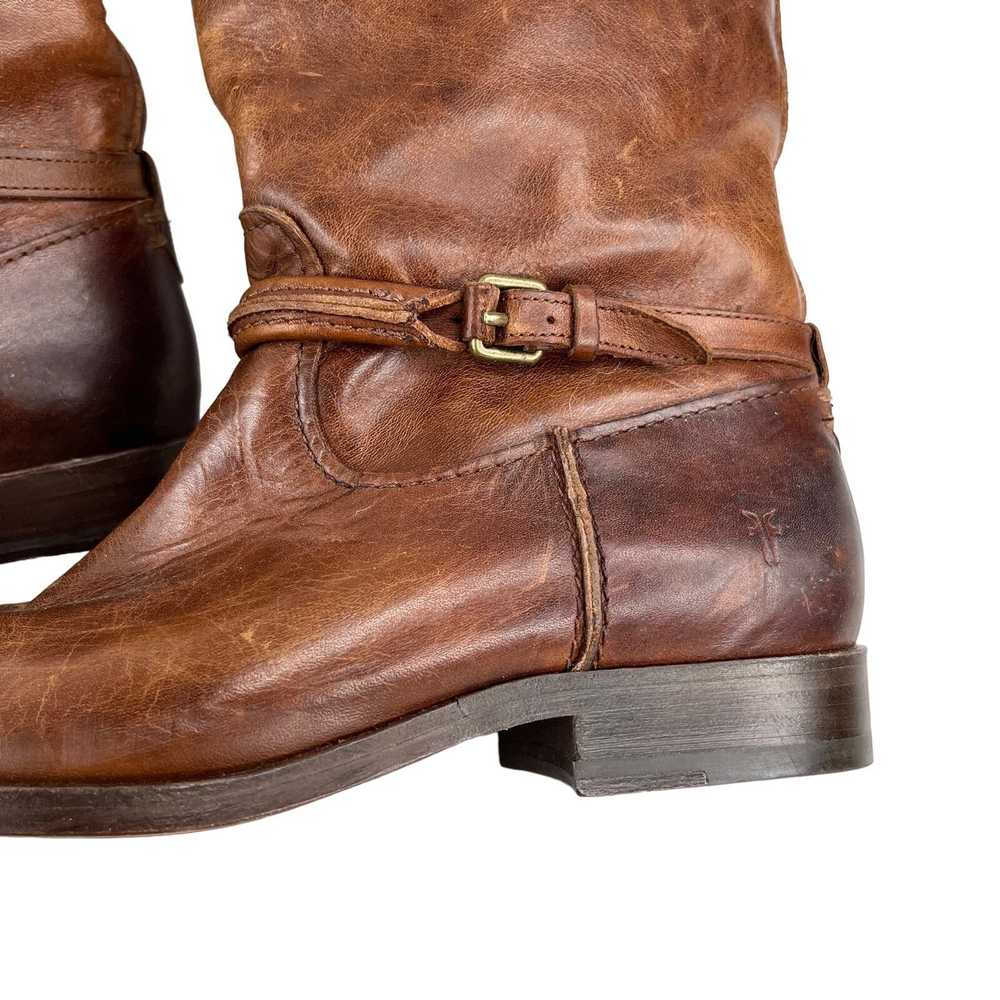 Frye Frye Melissa Seam Tall Boots 5.5B Cognac Bro… - image 5