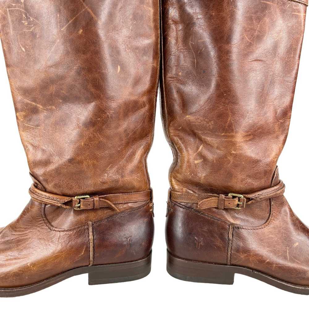 Frye Frye Melissa Seam Tall Boots 5.5B Cognac Bro… - image 9