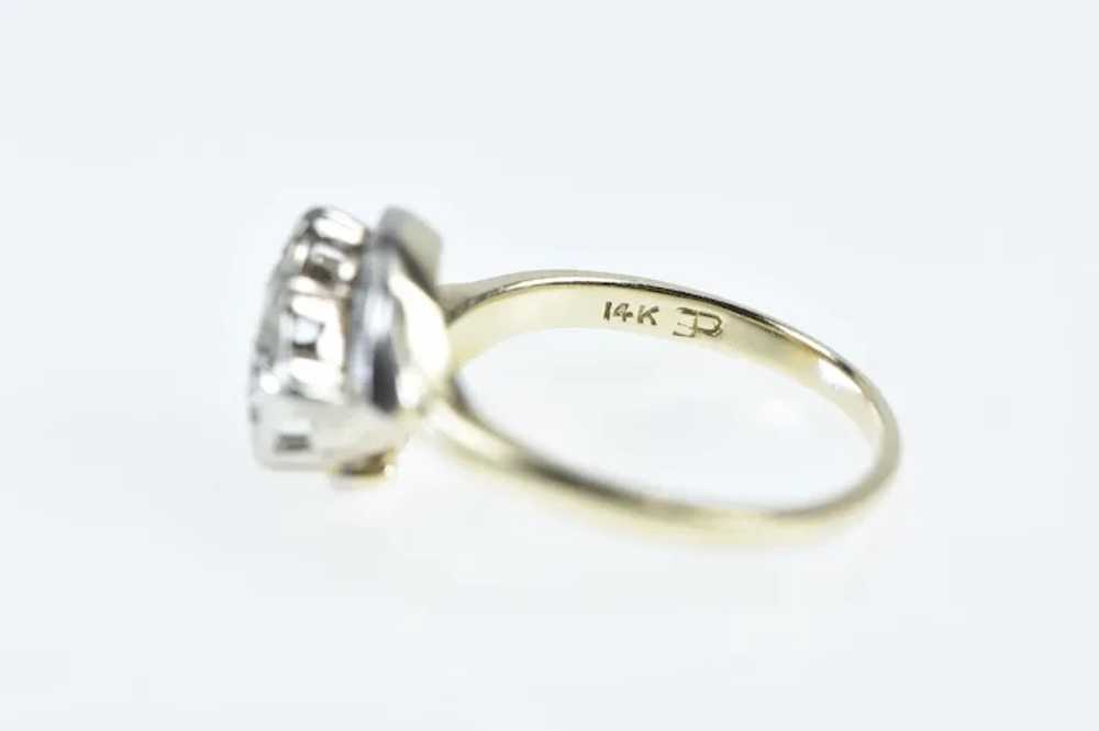 14K 0.30 Ctw 1940's Diamond Engagement Ring Size … - image 3