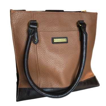 Tignanello Satchel Tote Handbag Purse Genuine Leat