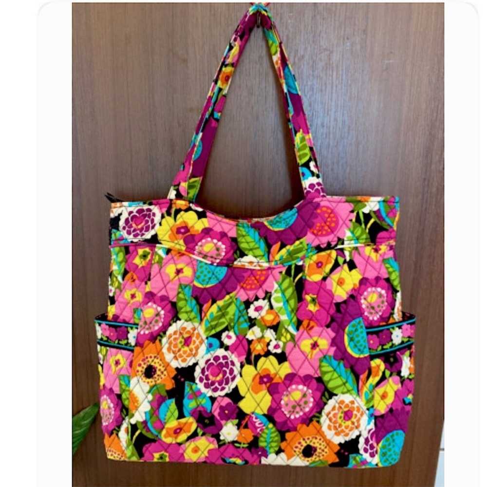 Vera Bradley “VaVa Bloom” Pleated Tote NWOT - image 1