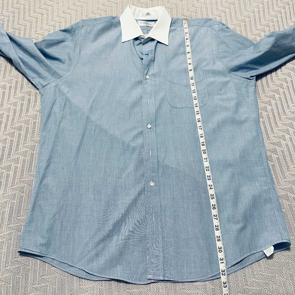 Burberry Vintage Burberry blue long sleeve button… - image 10