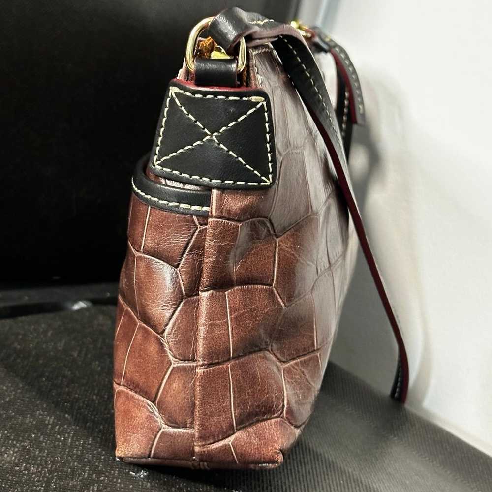 Dooney & Bourke Croc Embossed Leather Crossbody - image 6