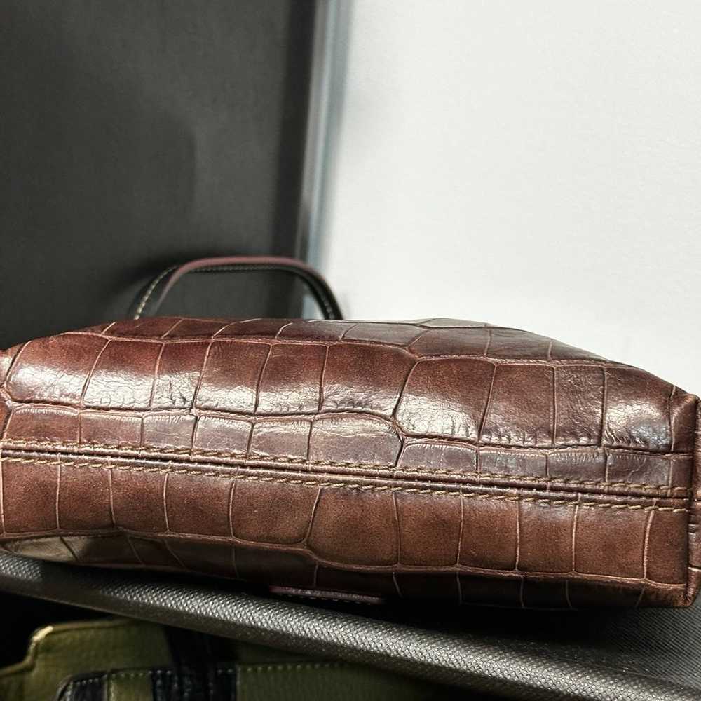 Dooney & Bourke Croc Embossed Leather Crossbody - image 7