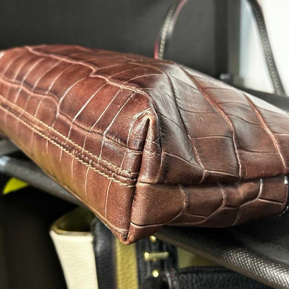 Dooney & Bourke Croc Embossed Leather Crossbody - image 9
