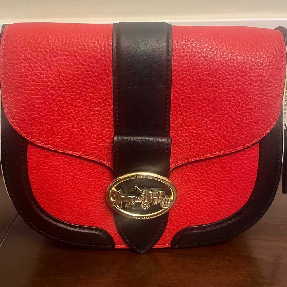 Coach Georgie Saddle Bag in Colorblock - image 2