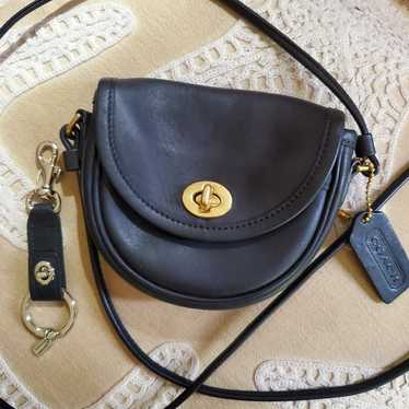 Coach Mini Black Leather Crossbody Bag H23–6606 a… - image 1