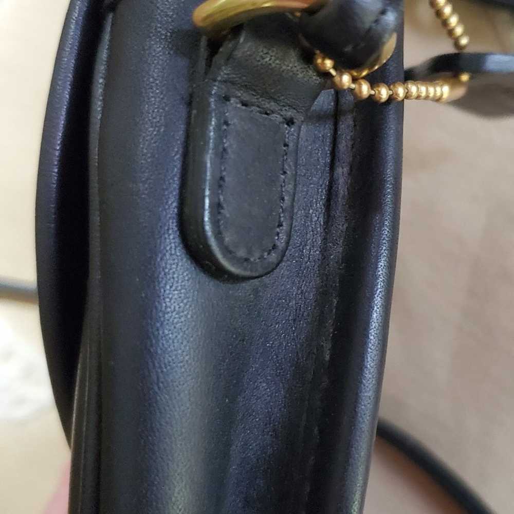 Coach Mini Black Leather Crossbody Bag H23–6606 a… - image 5