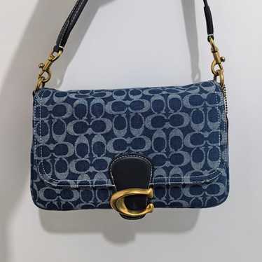 Coach Soft Tabby Shoulder Bag In Signature - image 1