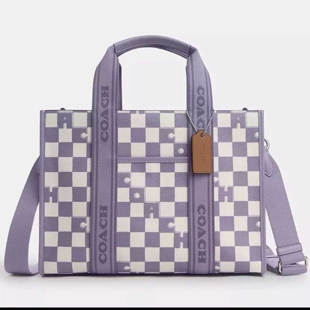 Coach Smith Tote with Checkerboard Print - image 4