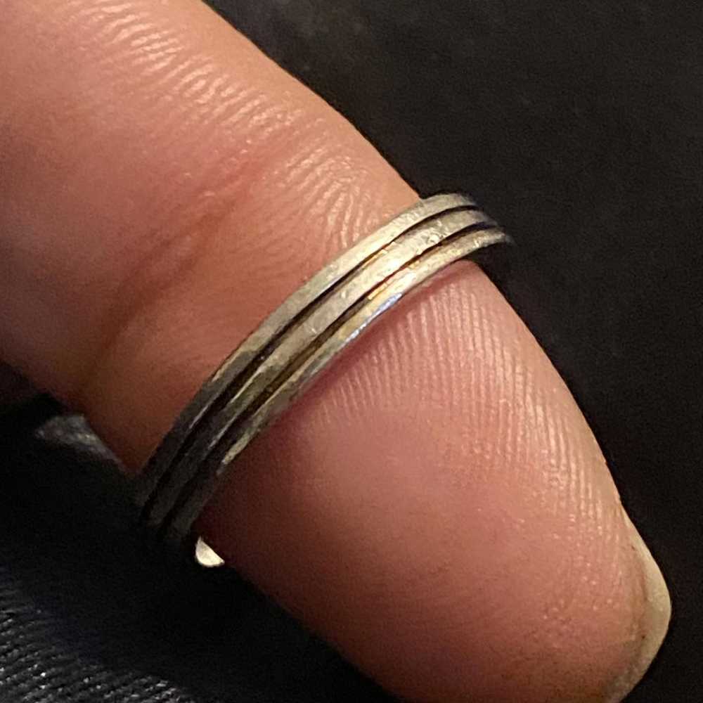 Non Signé / Unsigned Silver ring - image 2