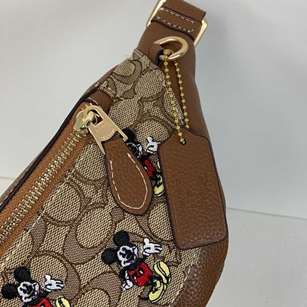 Disney X Coach Warren Mini Belt Bag In Signature … - image 9