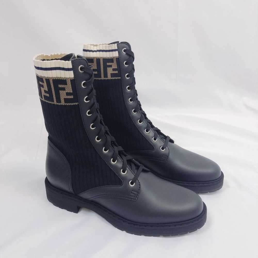 Fendi Leather biker boots - image 5