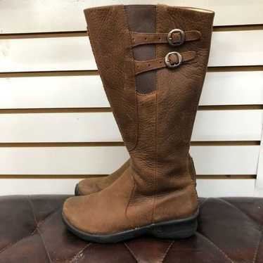 KEEN Leather Boots Bern Baby Bern Brown Knee High… - image 1