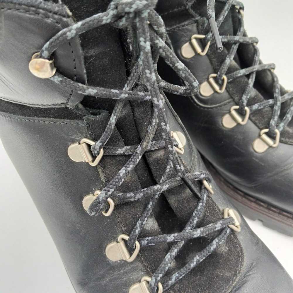 Sorel Vintage black leather hiking boot sz. 8.5 w… - image 3