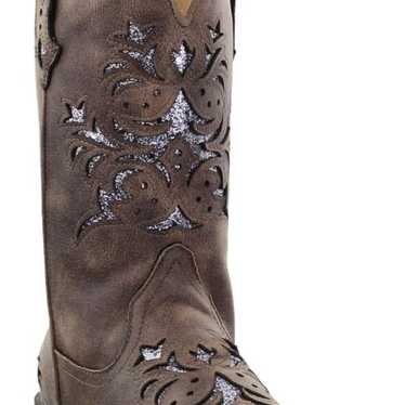 Roper Ladies Kennedy Square Toe Brown Boots - image 1
