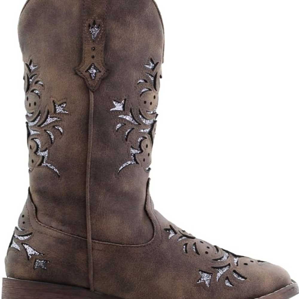 Roper Ladies Kennedy Square Toe Brown Boots - image 4