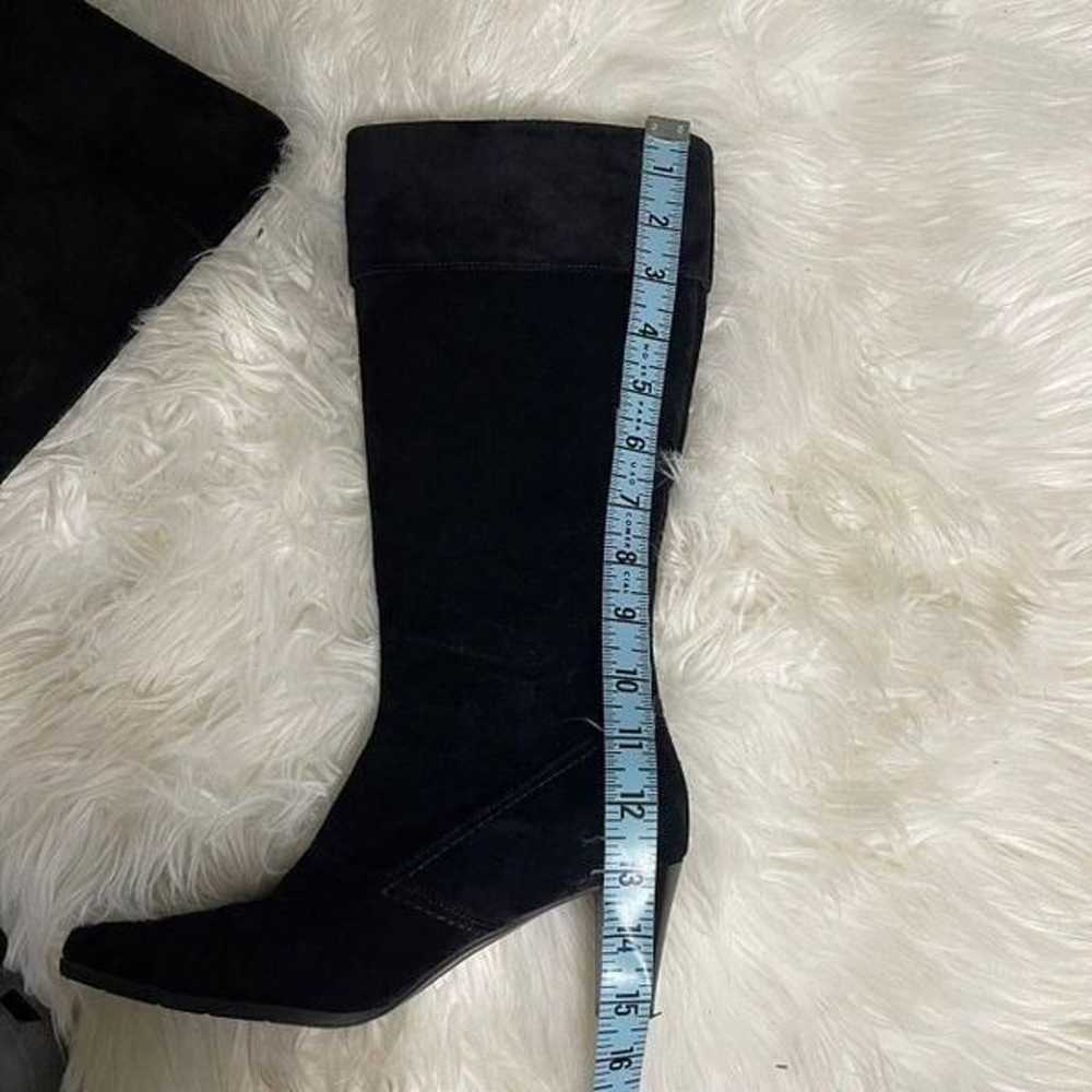 Worthington Black suede heeled sexy boots size 6 - image 5