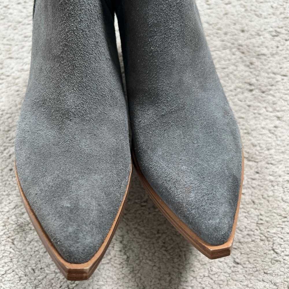 Marc Fisher Grey Suede ankle boots size 6.5 point… - image 2