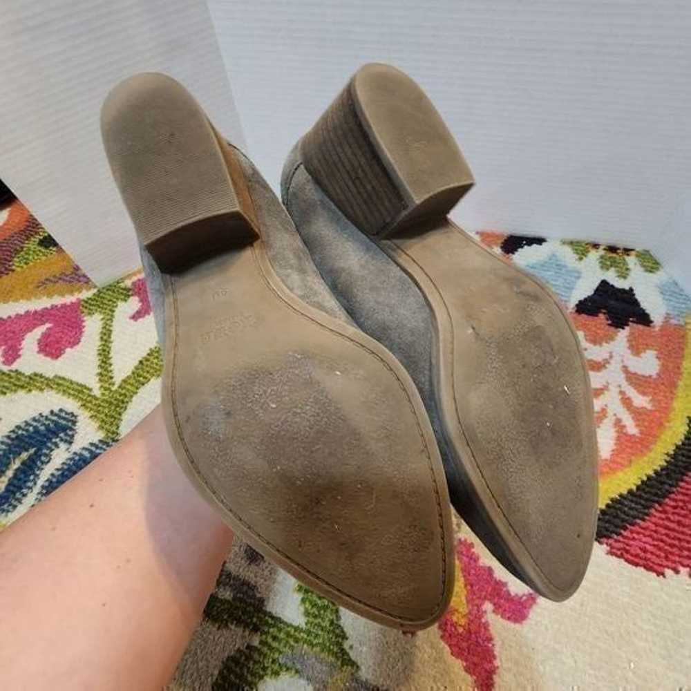 Crown vintage suede leather booties size 9 - image 10