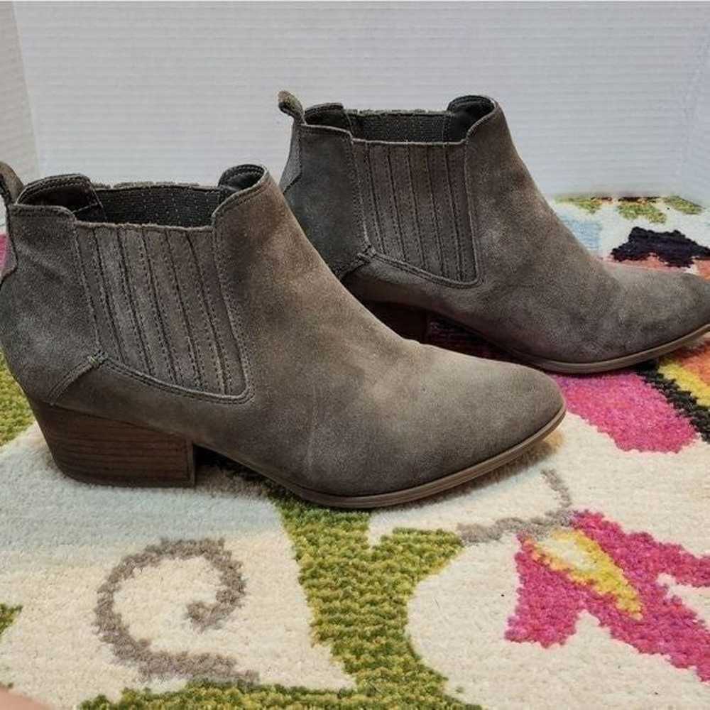 Crown vintage suede leather booties size 9 - image 5