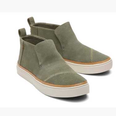 TOMS Paxton womens Suede Leather Sneakers booties 