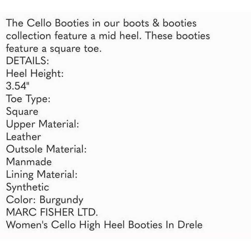 Marc Fisher LTD Cello Boots Size 11 High Heel Bur… - image 11