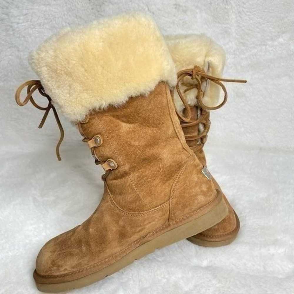 UGG Australia Montclair Chestnut 1892 Lace Up Fur… - image 11