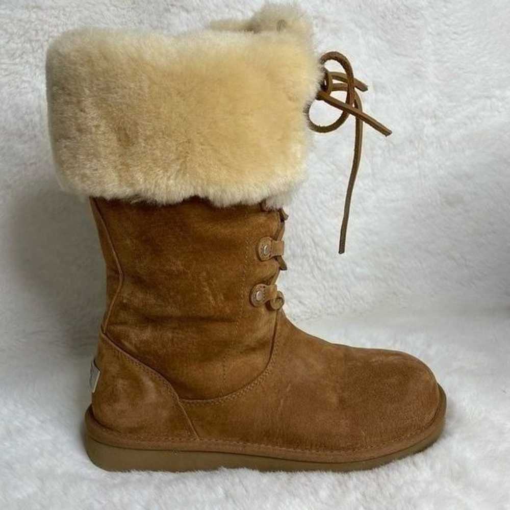 UGG Australia Montclair Chestnut 1892 Lace Up Fur… - image 2