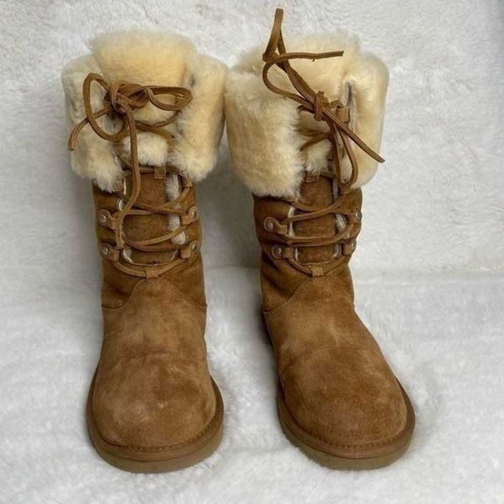 UGG Australia Montclair Chestnut 1892 Lace Up Fur… - image 3