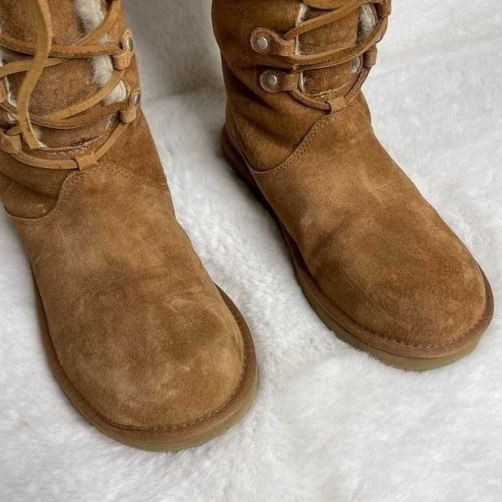 UGG Australia Montclair Chestnut 1892 Lace Up Fur… - image 5