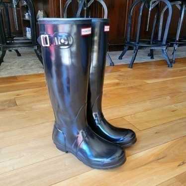 Hunter Classic Tall Glossy Rain Boots 8