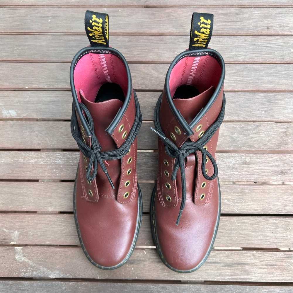 Dr. Martens Cherry Red Boots US 7 - image 4