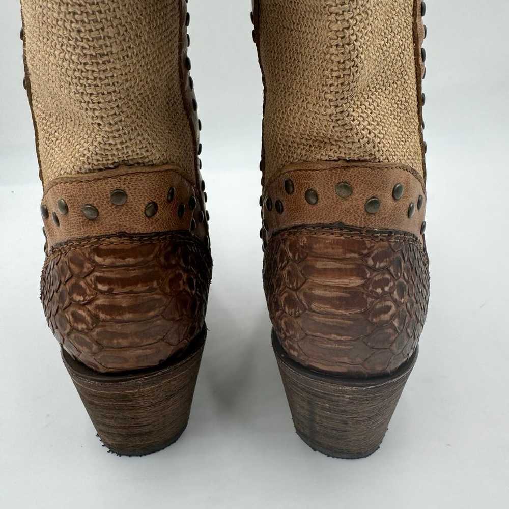 Corral Women’s Western Cowboy Boots Snake Skin Si… - image 8