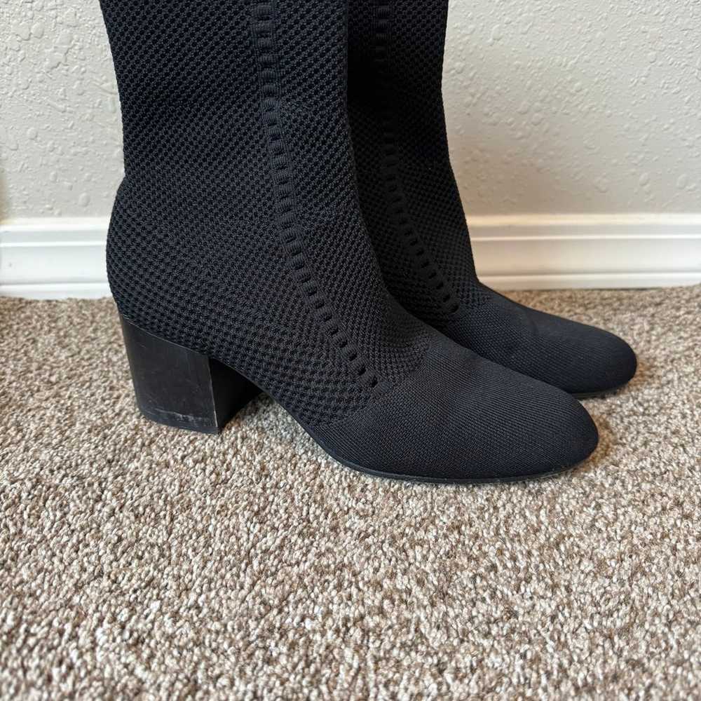 Eileen Fisher Choice Mesh-Knit Ankle Booties Size… - image 1