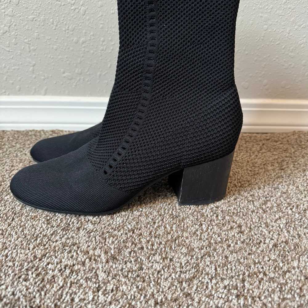 Eileen Fisher Choice Mesh-Knit Ankle Booties Size… - image 3
