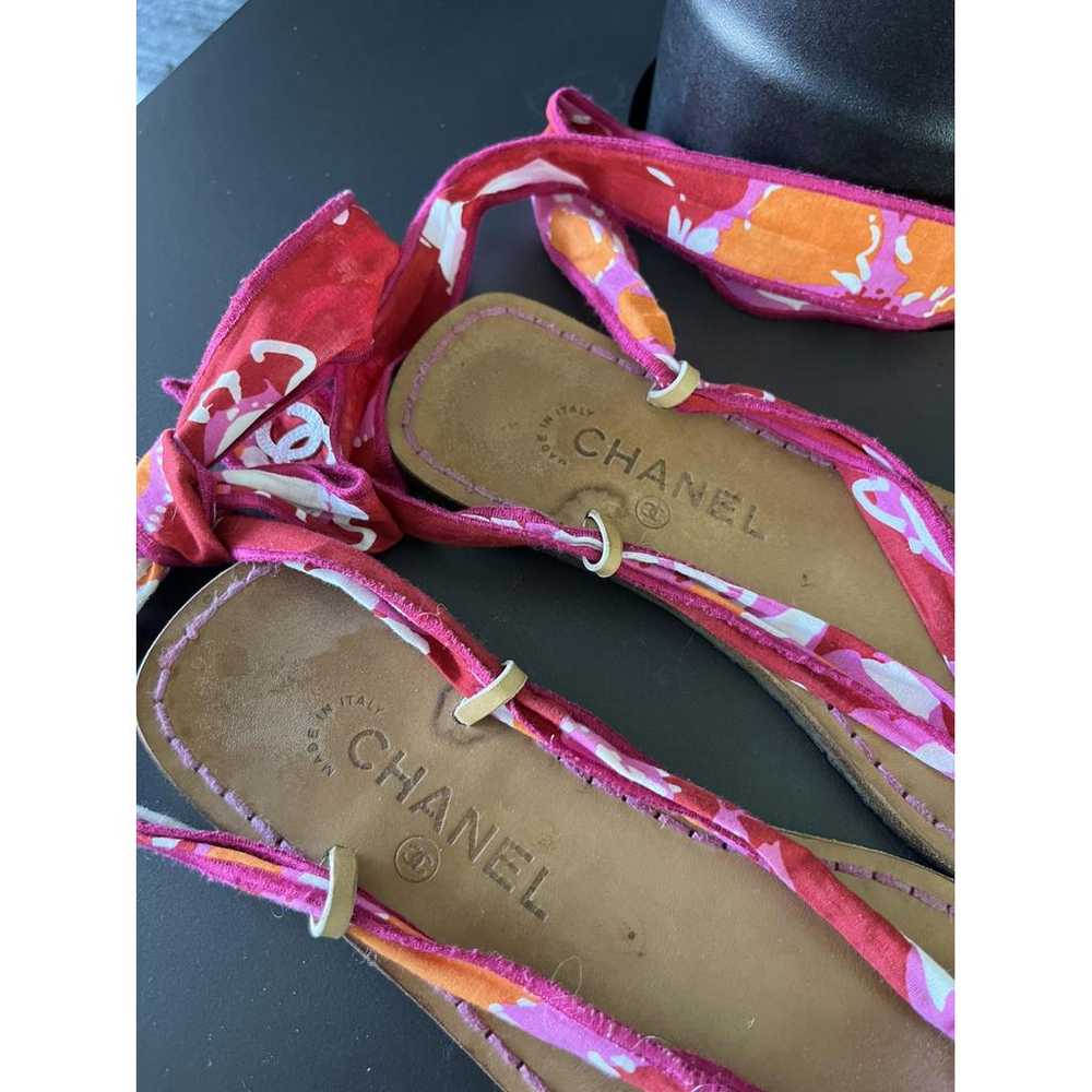 Chanel Leather flip flops - image 4