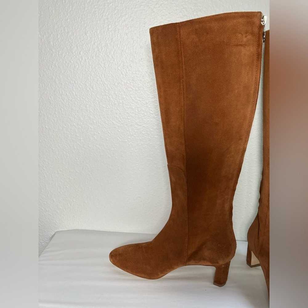 Aeyde Suede Knee High Boot leather tan pointed to… - image 3