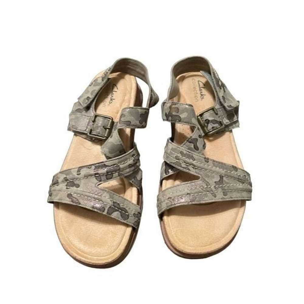 Clarks Collection Women Grey Brynn Ave Camo Open … - image 2