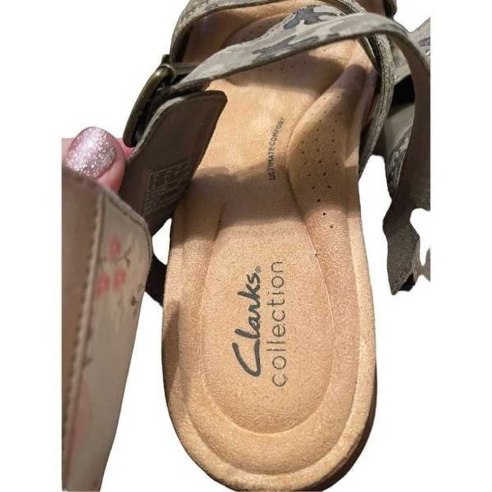 Clarks Collection Women Grey Brynn Ave Camo Open … - image 3