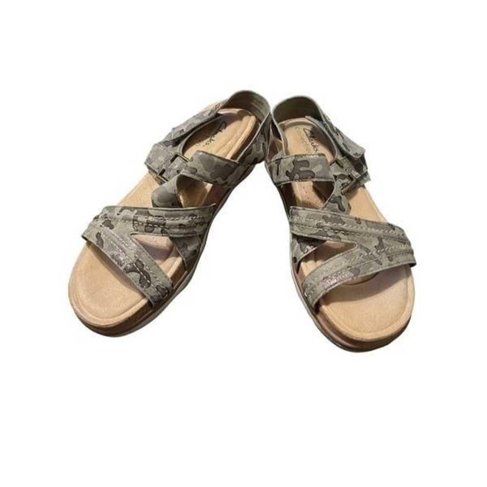 Clarks Collection Women Grey Brynn Ave Camo Open … - image 5