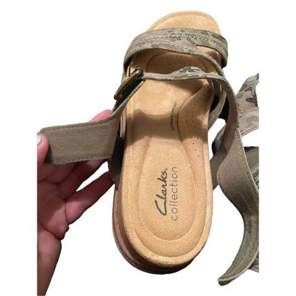 Clarks Collection Women Grey Brynn Ave Camo Open … - image 7