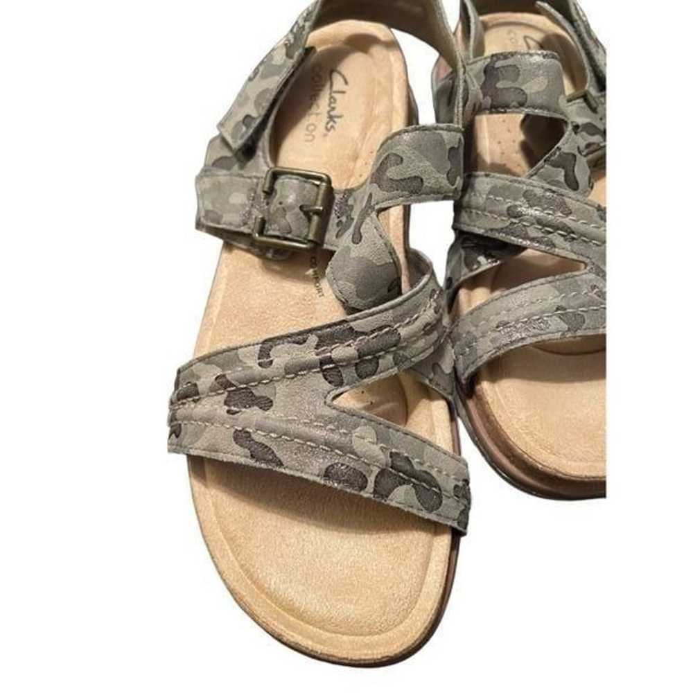 Clarks Collection Women Grey Brynn Ave Camo Open … - image 8