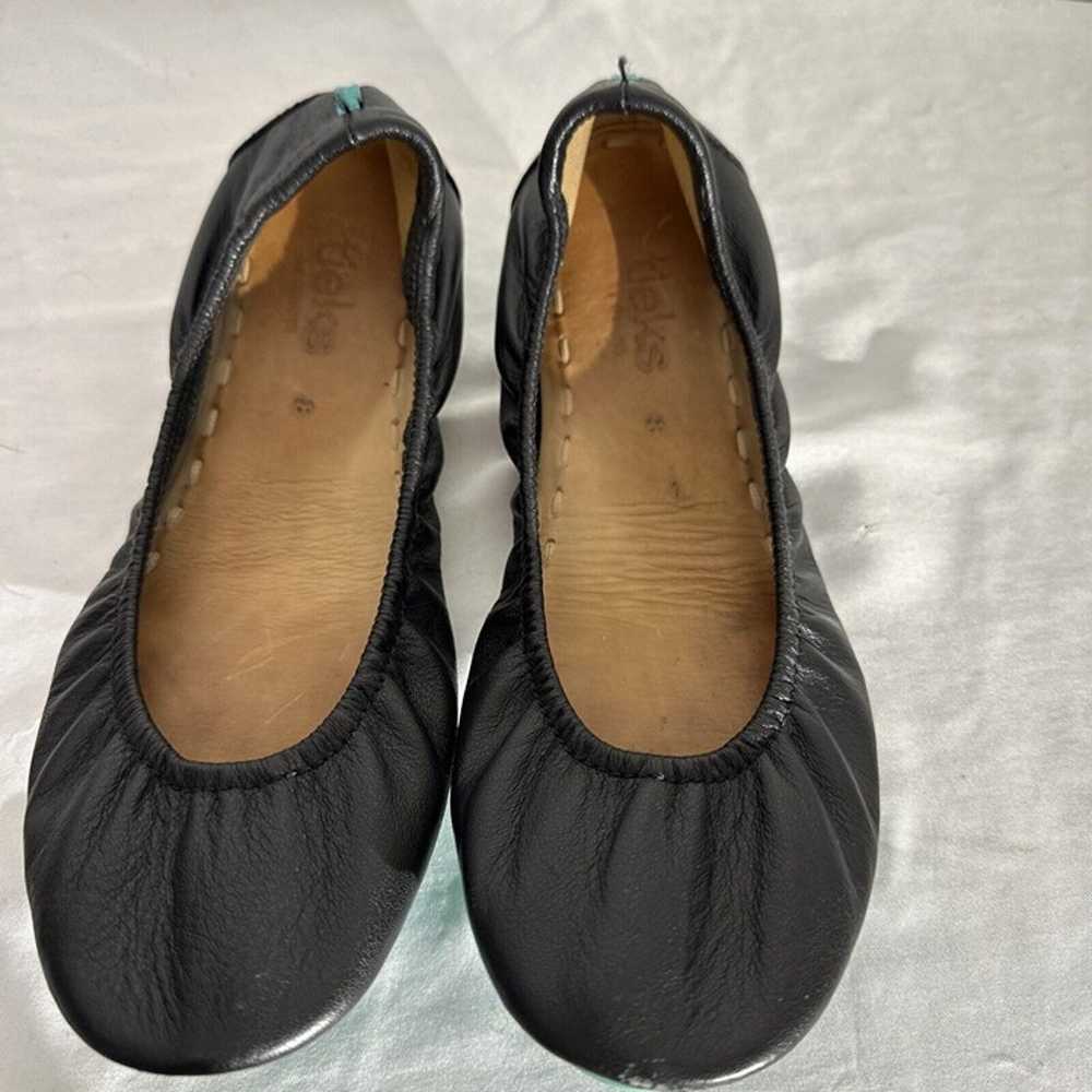 TIEKS by Gavrieli Black Leather Ballet Flats Wome… - image 1