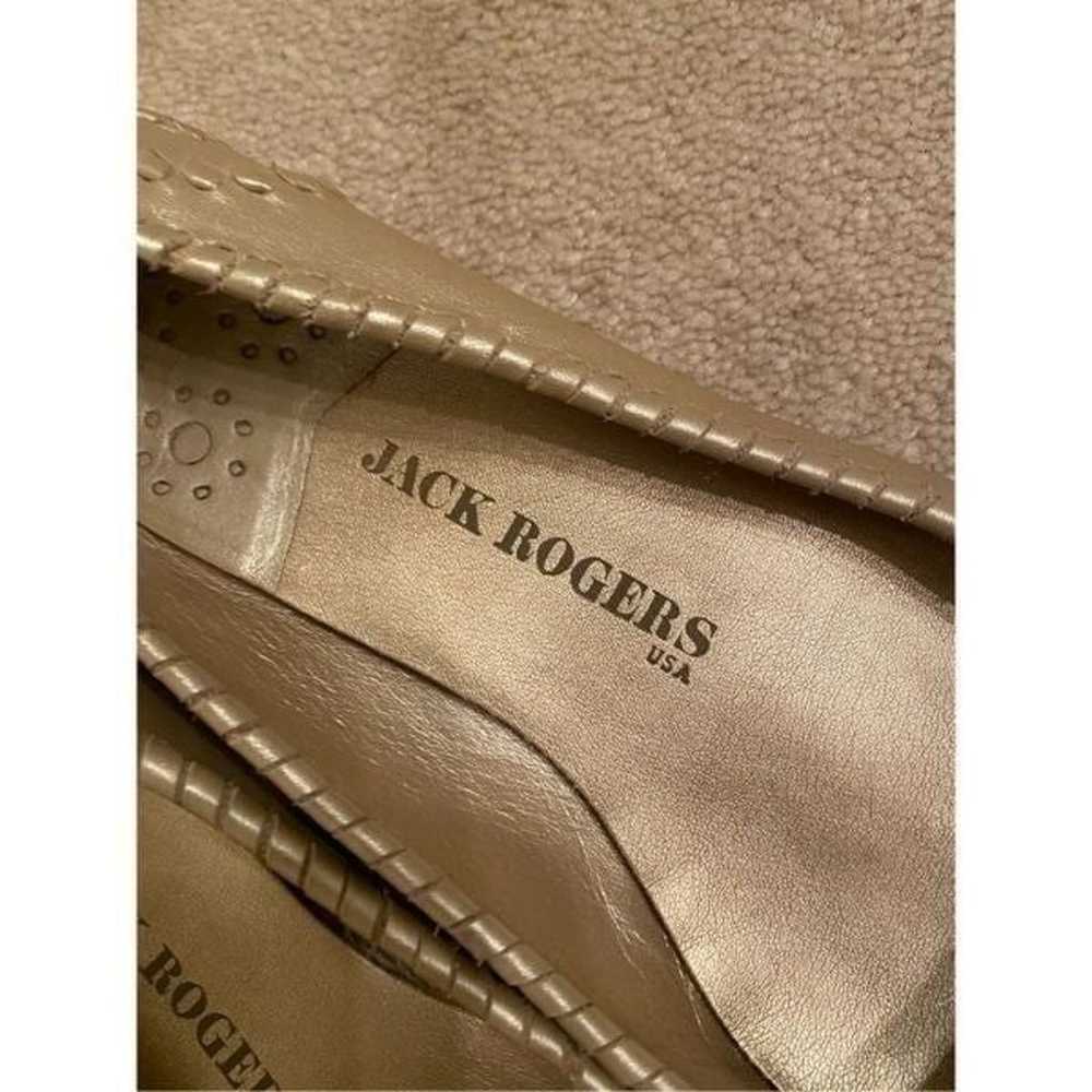 Jack Rogers BalletFlatsShoes Size 9M Metallic Gol… - image 2